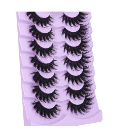 ALPHONSE 20mm 3D Wispy Mink Lashes Pack - D Curl Long Thick Dramatic False Eyelashes - 7 Pairs - Buy Online on GoSupps.com