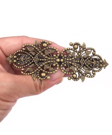 Buy 2 Piece Retro Vintage Metal French Hairpins - Bronze Rose Accessories (1 Pack) | International Shipping Available - Buy Online on GoSupps.com