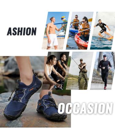 Shop Ashion Barefoot Shoes for Men & Women - Aquasque Fitness Beach & Water Shoes - Size 44 EU Blue - Buy Online on GoSupps.com