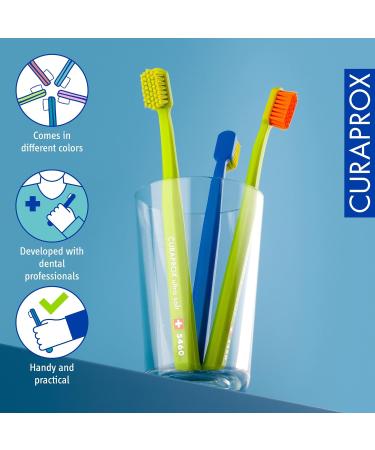 Curaprox CS 5460 Manual Toothbrush 6 Pack - Ultra Soft Toothbrushes for Adults 5460 Super Soft CUREN Bristles - Buy Online on GoSupps.com