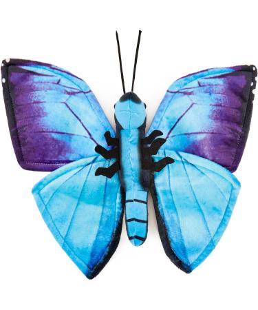 Zappi Co 100% Recycled Plush Blue Morpho Butterfly Toy - 28.5cm | Eco-Friendly Stuffed Animal for Newborns - Buy Online on GoSupps.com