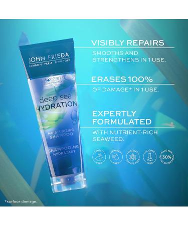 John Frieda Moisturizing Shampoo and Conditioner Set |Deep Sea Hydration Duo for Soft Silky and Hydrated Hair | Pack of 2 - Buy Online on GoSupps.com