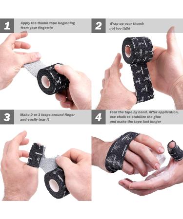 WARM BODY COLD MIND Premium Lifting Thumb Tape - Set of 3 Rolls for Weightlifting, Powerlifting, Strength Training - Sweat Proof, Tearable Cotton - Crossfit Deadlift Grip Support - Buy Online on GoSupps.com