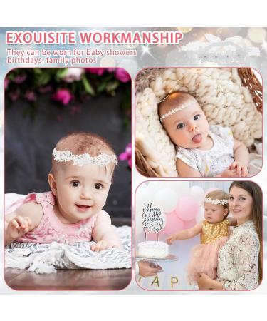 Ouligay 2-Piece Baby Girls' Hair Band Set | Perfect Baby Gifts & Baptism Accessories | Adorable Baby Jewelry - Buy Online on GoSupps.com
