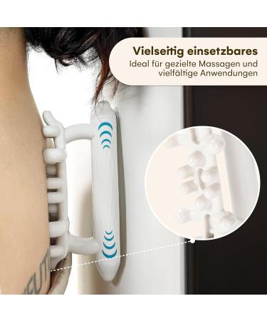 Fascia Purava Massage Device - Ergonomic Safety-Tested Fascia Blaster - Optimal Massage Tool (18.2x7.5x2.5 cm) - White - International Shipping Available - Buy Online on GoSupps.com