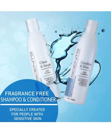 Nonscents Fragrance-Free Shampoo & Conditioner Set | Hydrating & Moisturizing for All Hair Types | Made in USA - Buy Internationally - Buy Online on GoSupps.com