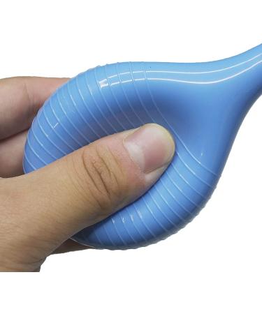 90ml Rubber Suction Ear Syringe Hand Bulb - Blue | Ear Washing Squeeze Bulb - Buy Online on GoSupps.com