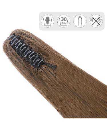 Shop Heat Resistant Ponytail Extension & Braid - 18 Clip-In Hair Extensions in Smooth & Wavy Styles | Realistic Look Available in White/Brown - Buy Online on GoSupps.com