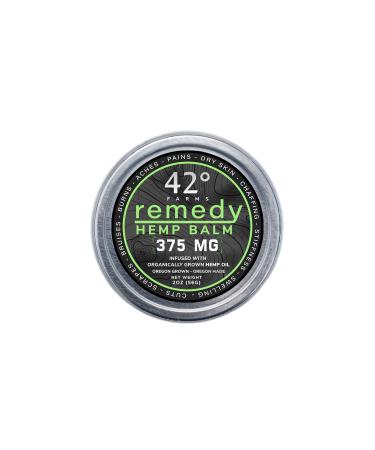42 Degrees Farms Organic Hemp Seed Oil Cold Pressed Healing Balm and Great for for Eczema Psoriasis Pain Rash Made in the USA with Organic Beeswax Peppermint and Coconut Oil (2 oz)