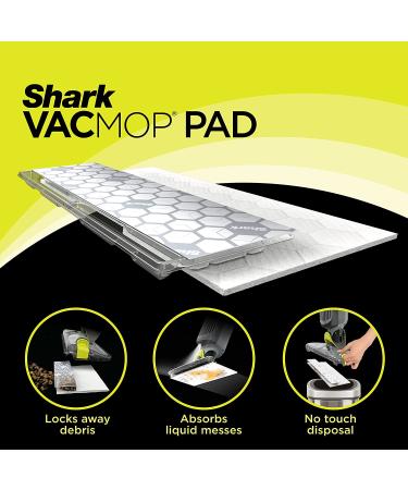 Shark VACMOP Disposable Hard Floor Vacuum and Mop Pad Refills - 30 Count | White | Packaging May Vary - Buy Online on GoSupps.com