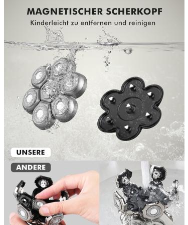 Bald Head Shaver for Men - Kibiy LED Electric Shaver | Magnetic Head | International Shipping Available - Buy Online on GoSupps.com