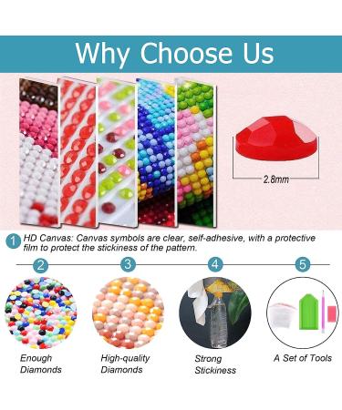 Reofrey DIY Giraffe Diamond Painting Kit - Full Drill Round Rhinestone Cross Stitch Embroidery - 30x40 cm - Buy Online on GoSupps.com
