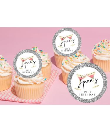 20 x EDIBLE BIRTHDAY personalised cupcake toppers wafer/icing uncut ANY AGE (wafer paper Gold) Gold Rice Paper - Buy Online on GoSupps.com