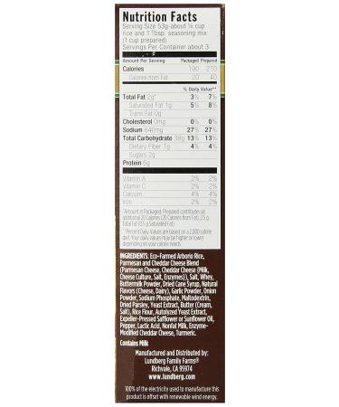 Lundberg Traditional Italian Risotto Pasta Creamy Parmesan 5.5 oz - Authentic Italian Recipe - Buy Online on GoSupps.com