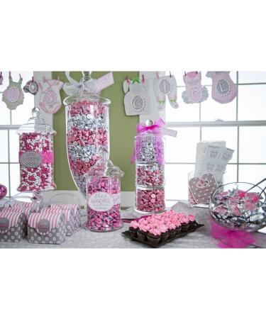 HERSHEY'S KISSES Milk Chocolate Candy Pink Foils Candy for Baby Showers Gender Reveals Holiday Candy Christmas Candy Stocking Stuffers 415g - Buy Online on GoSupps.com