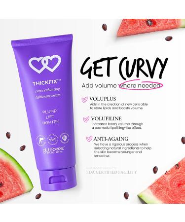 Gluteboost ThickFix Weight Gainer Cream for Women - Natural Enhancement for Hips, Thighs, & Legs - 1 Month Supply - Buy Online on GoSupps.com