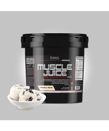 Ultimate Nutrition Muscle Juice Revolution 2600 Weight Gainer with Glutamine & Micellar Casein, Cookies N Cream, 11.1 lbs - Buy Online on GoSupps.com