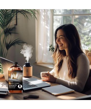 Fresh Linen Essential Oil 8 Fl Oz and Cherry Blossom Essential Oil 4 Fl Oz for Diffuser Humidifier Yoga Cleaning DIY Candle Soap Making Perfume Gift for Essential Oils - Buy Online on GoSupps.com