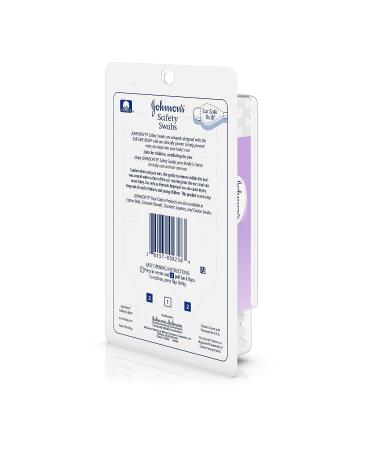 Johnson's Safety Ear Swabs for Babies & Children - Non-Chlorine Bleached Cotton - 55 ct - Buy Online on GoSupps.com