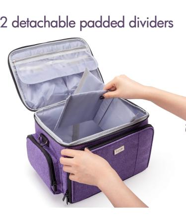 LUXJA Carrying Case for Cricut Joy & Easy Press Mini - Purple | Supplies Storage Sections - Buy Online on GoSupps.com