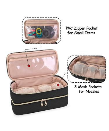 Teamoy Double-Layer Travel Storage Bag for Dyson Supersonic Hair Dryer - Portable Organizer for Blow Dryer & Attachments - Black - Buy Online on GoSupps.com