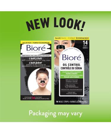 Bior Deep Cleansing Charcoal Pore Strips Value Pack for Instant Pore Unclogging and Blackhead Removal (14 Count) Charcoal 14 count (Pack of 1) - Buy Online on GoSupps.com