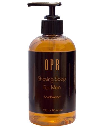 OPR's Sandalwood Shave Soap is a Soothing Foam-Free Shaving Cream for Men that Gives Superior Lubrication, Leaves Skin Smooth, Smells Great, and Provides Up To 180 Shaves, No Shaving Soap Bowl Needed