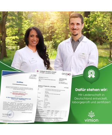 Vimion Pure Barley Grass Juice Powder - Premium Raw Vegan Superfood Rich in Iron & Vitamins (75g) - Buy Online on GoSupps.com