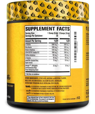 Jacked Factory Nitrosurge Build Pre Workout with Creatine - Intense Energy & Muscle Pump - 30 Servings Blue Raspberry - Buy Online on GoSupps.com