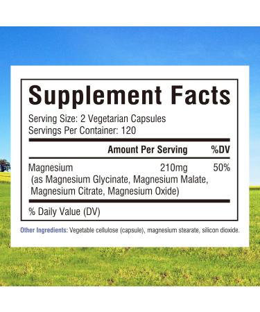 Innate Vitality Magnesium Glycinate 500mg 120 Capsules and 4 in 1 Magnesium Complex 240 Vegan Capsules - Buy Online on GoSupps.com