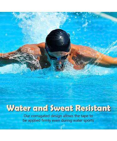 2 Rolls Kinesiology Tape - Waterproof Elastic Athletic Support for Muscles & Joints Pain Relief | Ideal for Gym Fitness Running & Sports - Buy Online on GoSupps.com