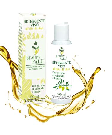 Facial cleanser for oily and normal skin - nourishing and revitalizing with extra virgin olive oil - 100 ml - Cleansing milk - Gentle face and eye makeup remover