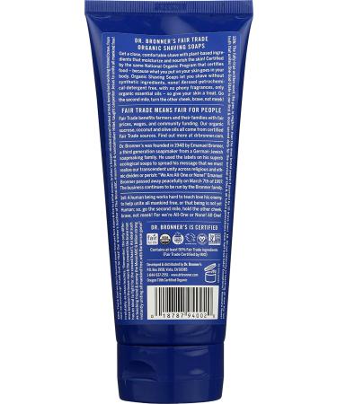 Dr. Bronner's Organic Spearmint Peppermint Shaving Gel 7 fl. oz. - Certified Body Care - Buy Online on GoSupps.com