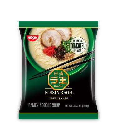 Nissin RAOH Ramen Noodle Soup, Tonkotsu, 3.53 Ounce (Pack of 6)