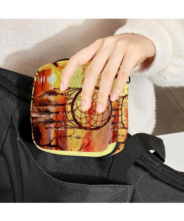 Period Bag | Sanitary Napkin Storage & Tampon Holder for Purse | Modern Design | 4.7x6.6x6.6 in - Buy Online on GoSupps.com