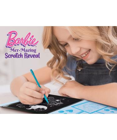 Lisciani Barbie Scratch Mermaid Sketchbook - Magical Coloring & Decorating Book for Girls 4+ | Creative Play with Multi-Colored Pages - Buy Online on GoSupps.com