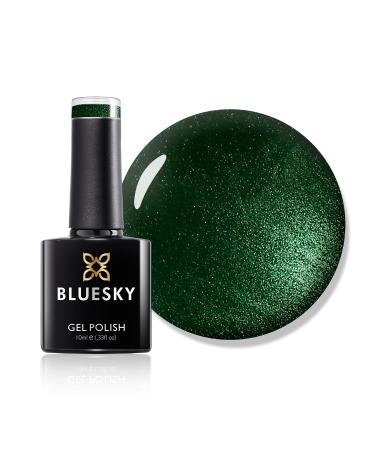 Bluesky Gel Nail Polish Dark Green Sparkle 80541 Dark Dark Green Glitter Green Long Lasting Chip Resistant 10 ml (Requires Curing Under UV LED Lamp)