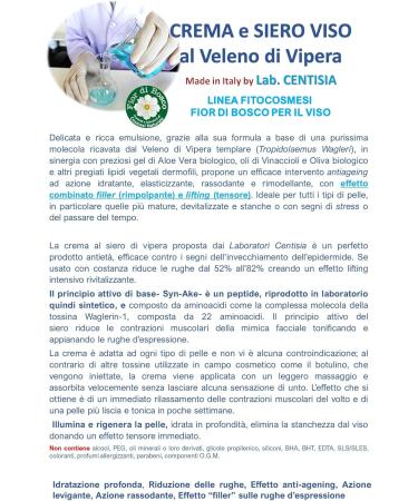 Centisia Snake Venom Face Cream 50ml Lifting and AntiWrinkle Effect with Biotechnological Tripeptide - Buy Online on GoSupps.com