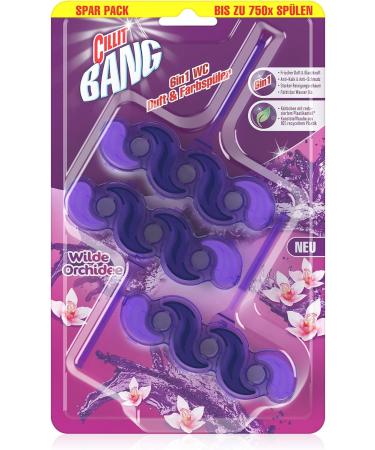 Cillit Bang 6in1 Toilet Budder - Wild Orchid Toilet Water Purple - 3 Pack for Fresh & Clean Toilet with Every Flush - Buy Online on GoSupps.com