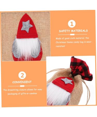 PRETYZOOM Christmas Candy Bag Christmas Bag Bags Goody Bags Wrapping Bag Present Bags Burlap Bag Baby 22.50X14.50X0.50CM Red - Buy Online on GoSupps.com