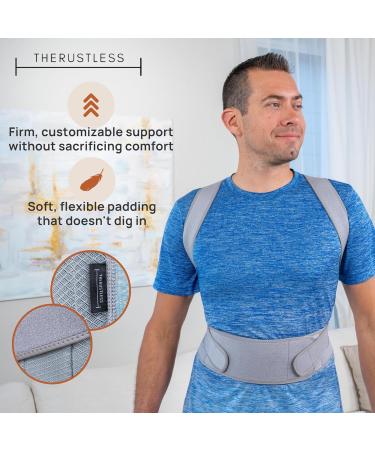 Posture Corrector for Men & Women - Comfortable Back Brace & Spine Support - XXL Gray - Buy Online on GoSupps.com