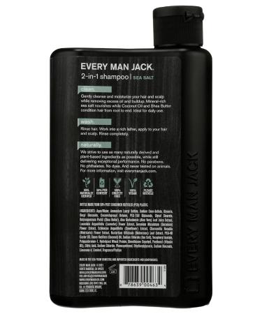 Buy EVERY MAN JACK Sea Salt 2 in 1 Shampoo | 13.5 oz - International Shipping Available - Buy Online on GoSupps.com