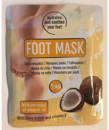 Set of 2 Avocado Foot Masks with Shea Butter and Vitamin E