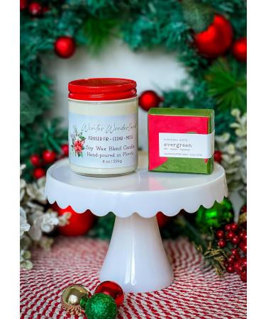 Christmas Candle & Soap Gift Set | 8oz Soy Blend Scented Candles | Made in the USA | Holiday Box - Perfect Holiday Gifts - Buy Online on GoSupps.com