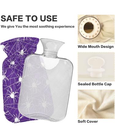 NAANLE Halloween Spider NEEE 2L Transparent Hot Water Bottle - Hand & Foot Warmer for Pain Relief & Cold Therapy - Buy Online on GoSupps.com