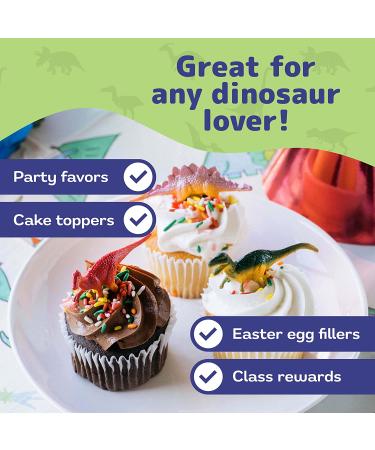 Prextex Mini Dinosaur Toys (72 Count) - Ideal for Dinosaur Party Favors, Cake Toppers, Easter Eggs Fillers - Buy Online on GoSupps.com