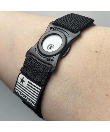 Adjustable 4-18 Inch Freedom Band for Freestyle Libre 3 Transmitter - Black - Buy Online on GoSupps.com
