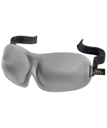 Bucky 40 Blinks No Pressure Eye Mask for Travel & Sleep, Cool Gray, One Size