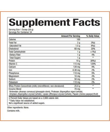 Natural Factors Grass Fed Whey Protein Unflavored - 2 lbs (907 g) | High-Quality Protein Supplement - Buy Online on GoSupps.com
