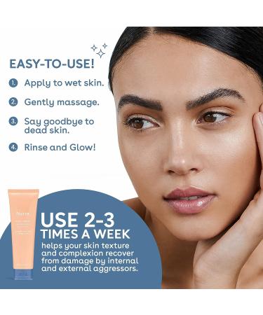 Nuria Defend Face Exfoliator - Gentle Exfoliating Scrub (120mL) | Non-Microbead Formula for Men & Women - Skin Care Essential - Buy Online on GoSupps.com